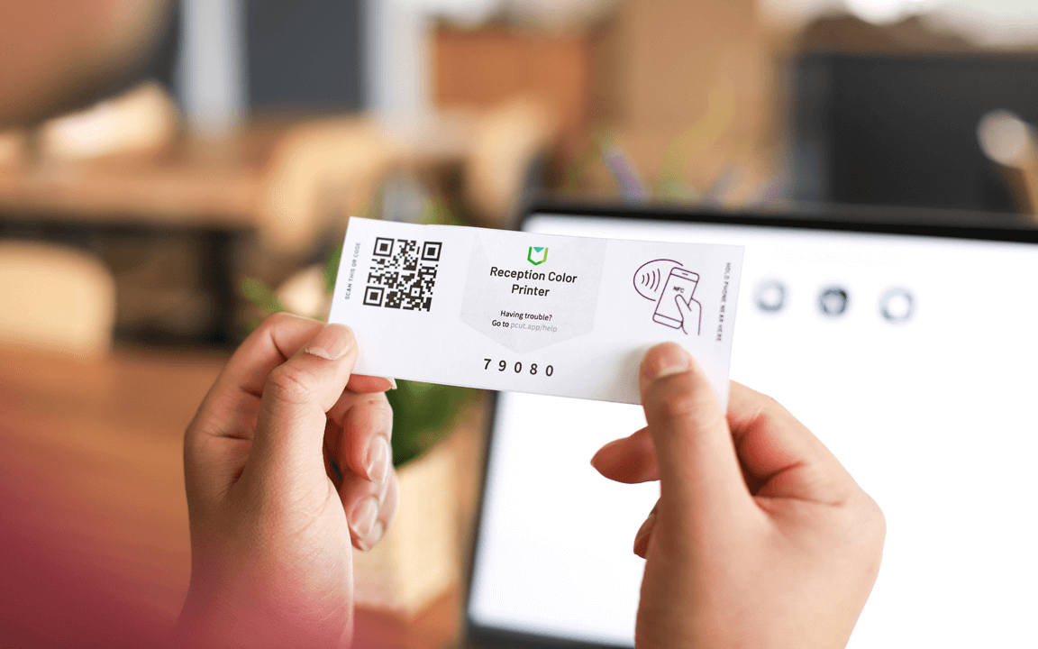 Instructions on the printer